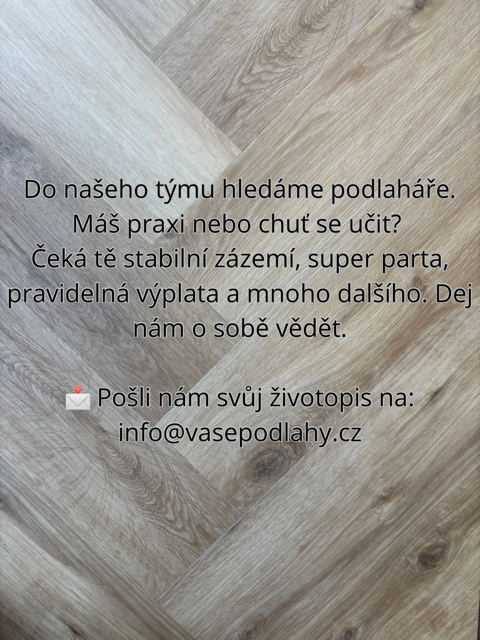 HLEDÁME PODLAHÁŘE! 