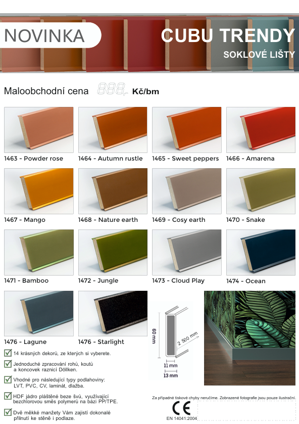 Soklové lišty CUBU TRENDY